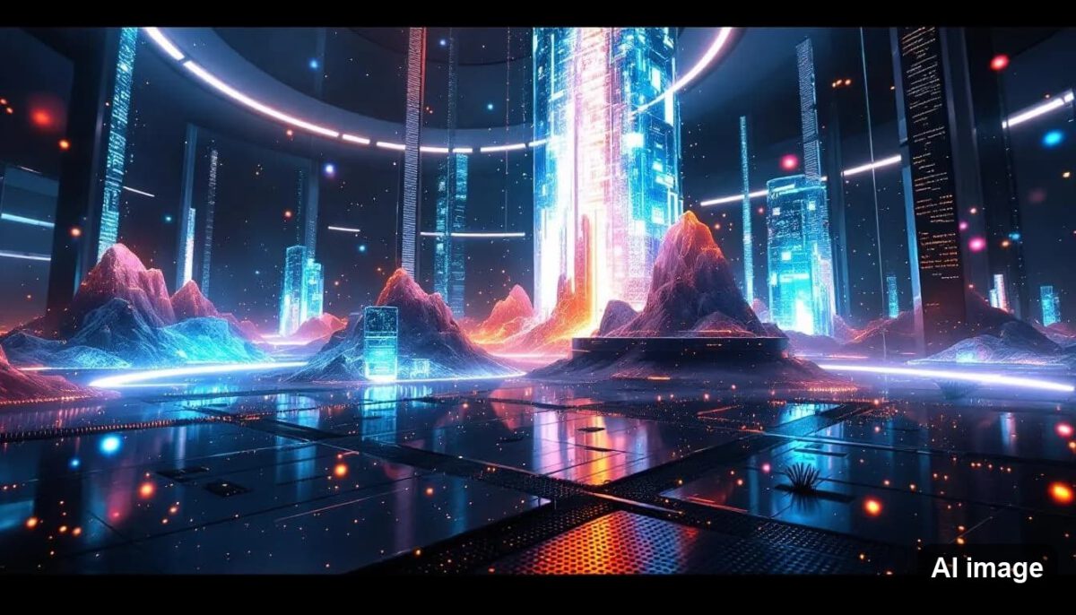 A scene illustrating immersive experiences in spatial video.