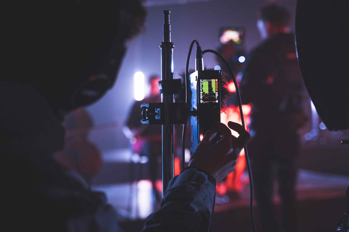 Immersive Audio 3D Musik Aufnahme eines Gesprächs