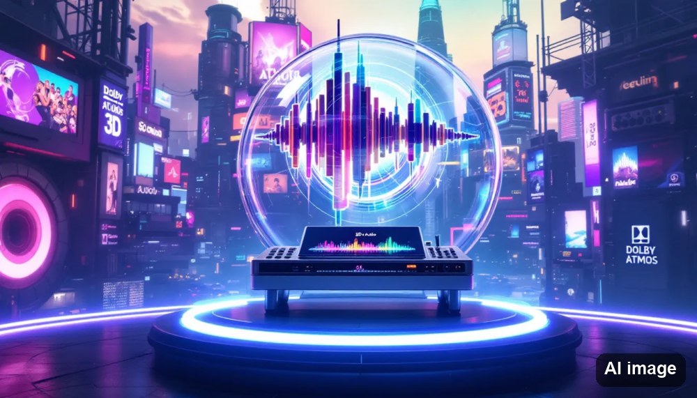 game waves mit futuristischem Hintergrund