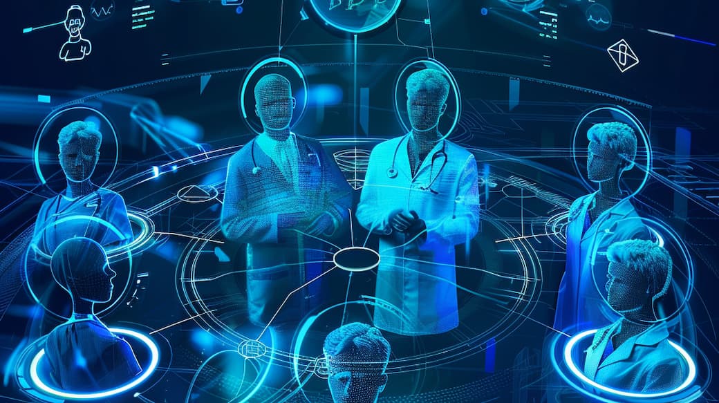 Videoanruf mit Spatial Audio, bei dem Stimmen aus verschiedenen Richtungen kommen, zur Verbesserung von Verständlichkeit und mentaler Entlastung.