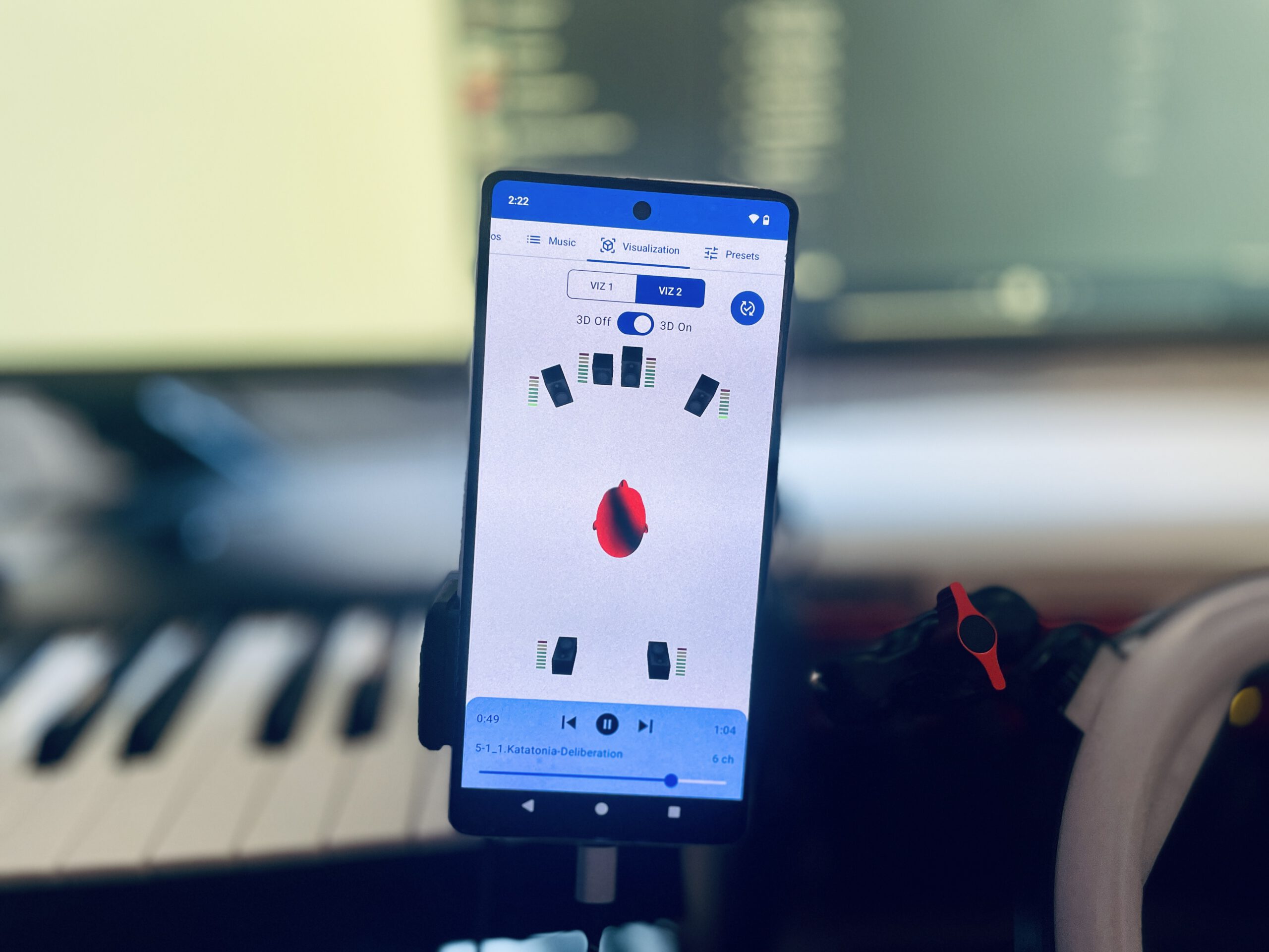Smartphone-App-geeignet für HRTF-optimiertes Audio
