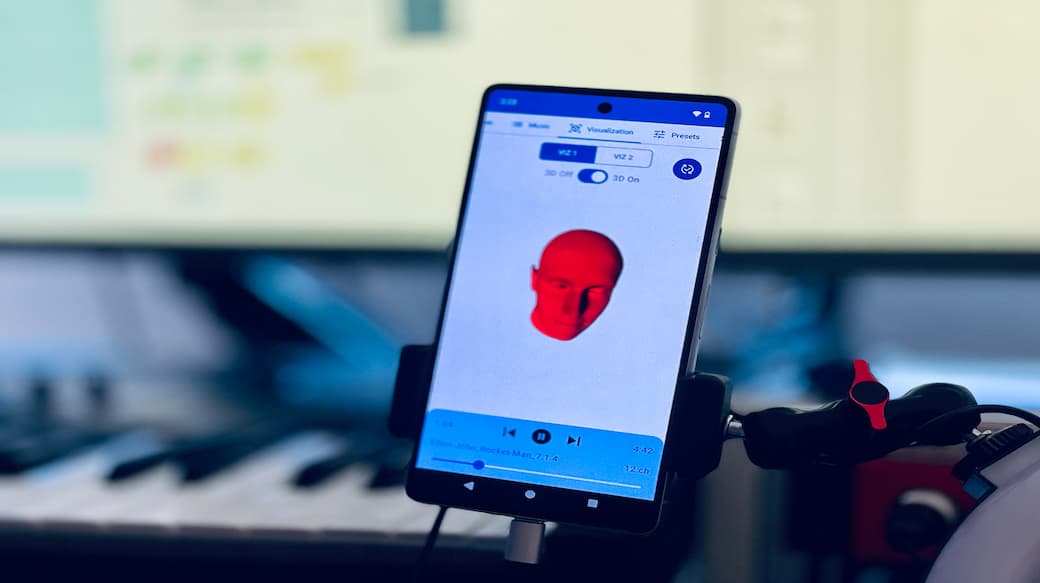 Smartphone-App-geeignet für HRTF-optimiertes Audio