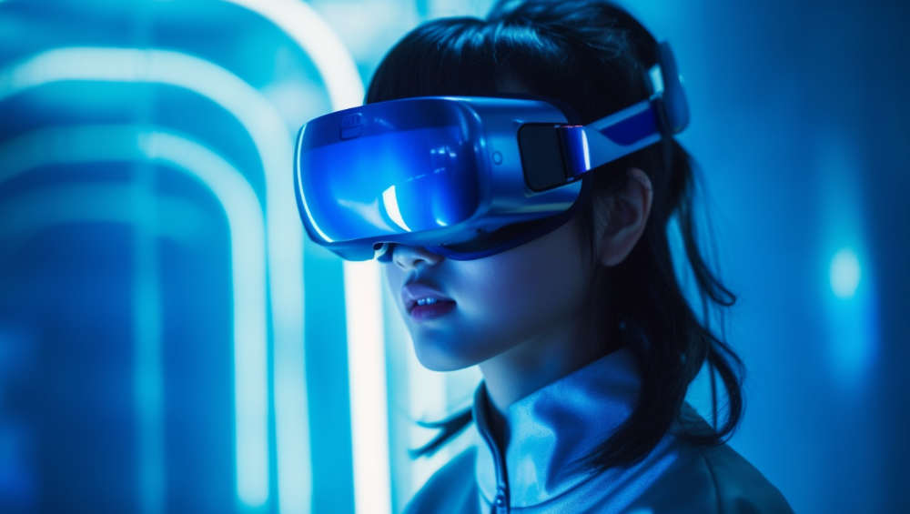 Someone in a virtual room