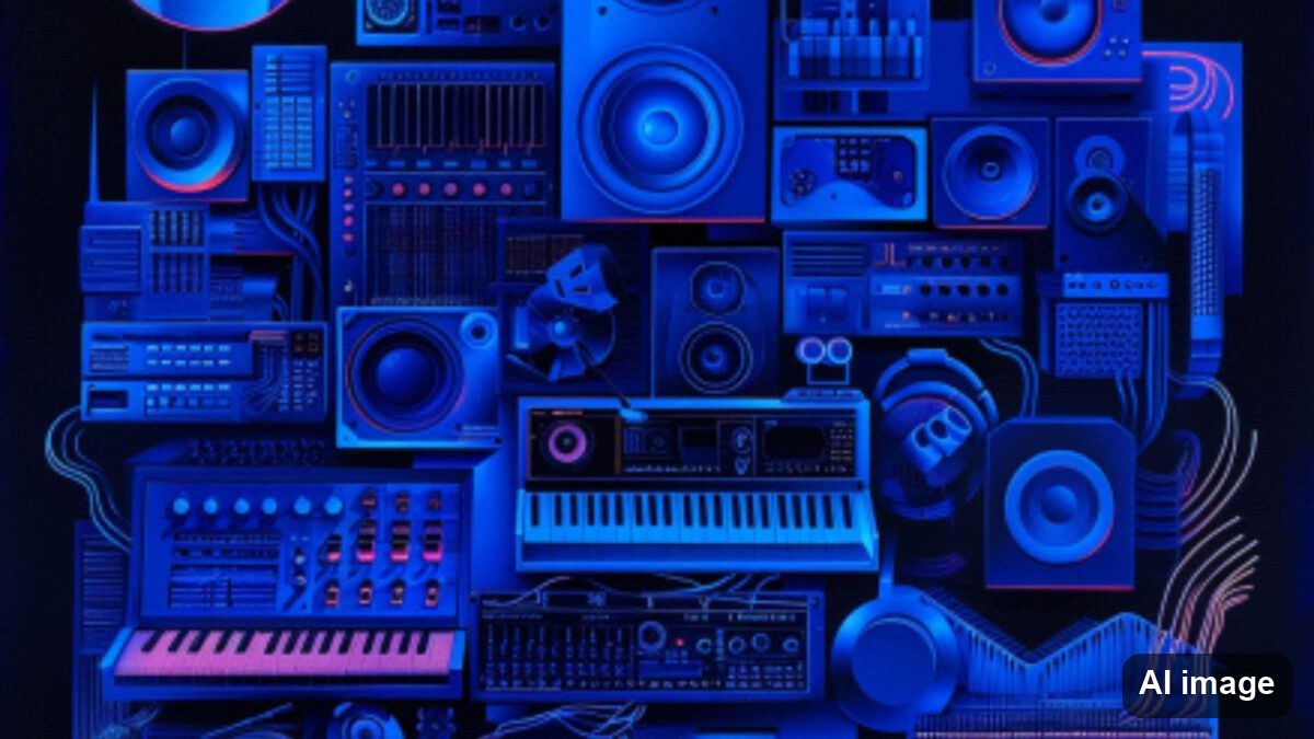 Produce your own sound in blue