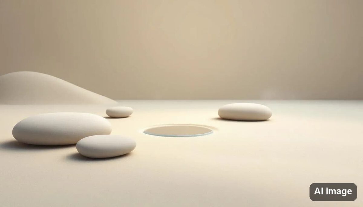 Eine entspannende Klanglandschaft in einer VR-Meditation.