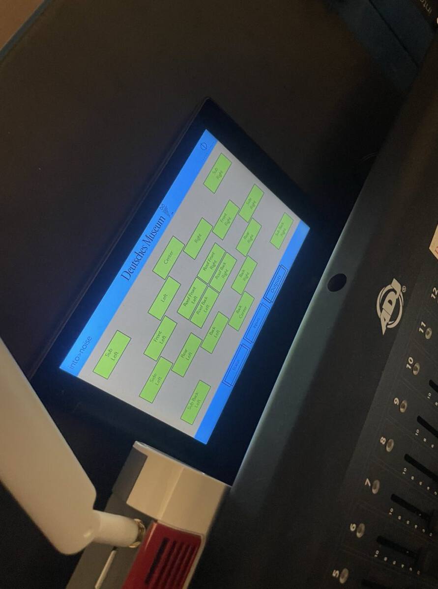 9.1.4-Lautsprecher-Routing der Kuppel im Deutschen Museum