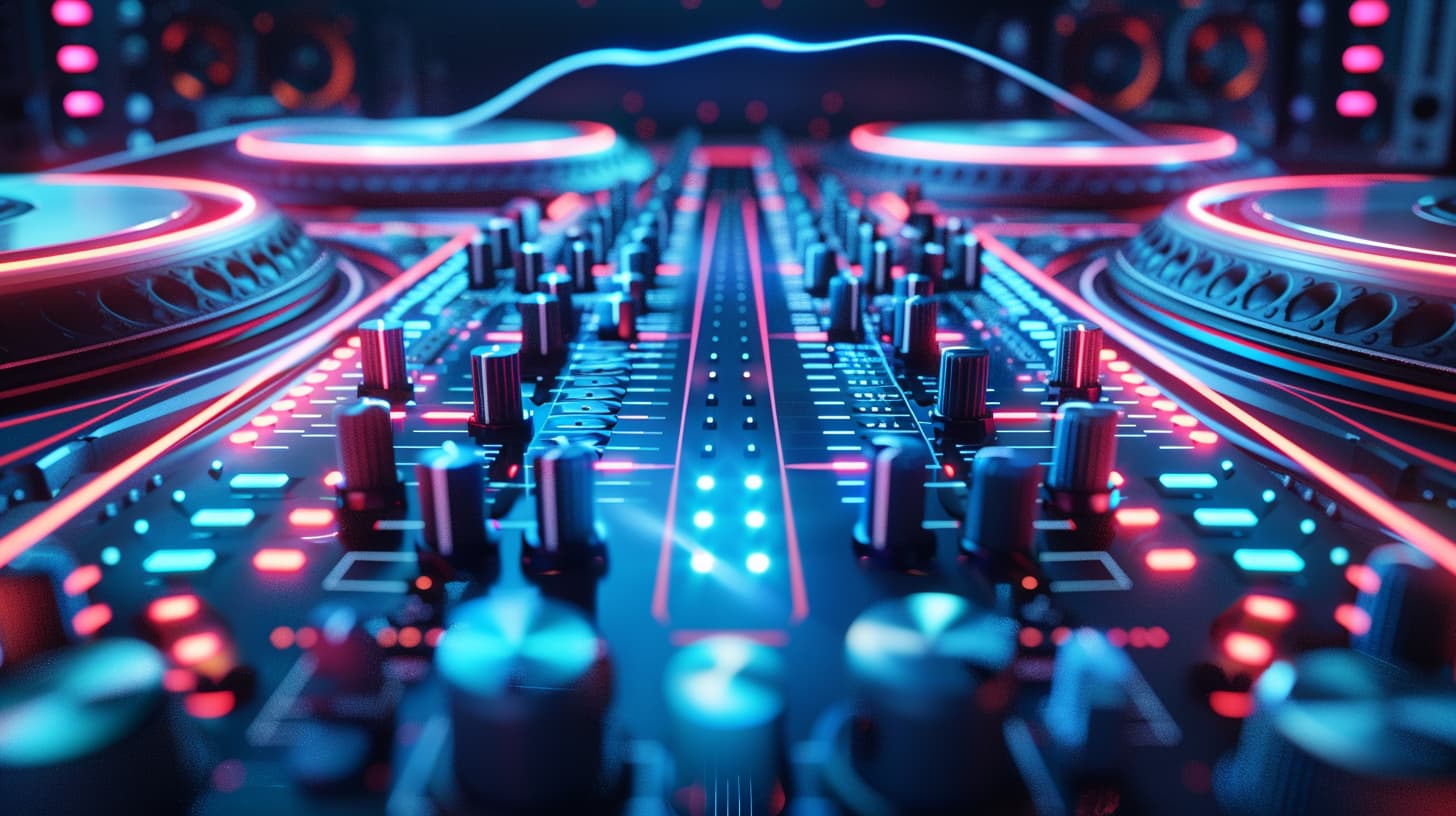 A_futuristic_audio_technology_landscape_glowing_neon