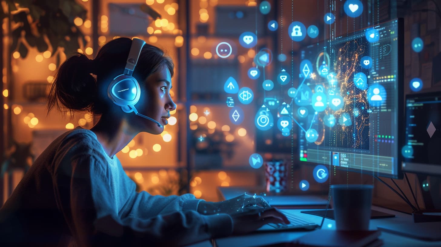 vrtestung_A_person_wearing_sleek_over-ear_headphones_sitting_at