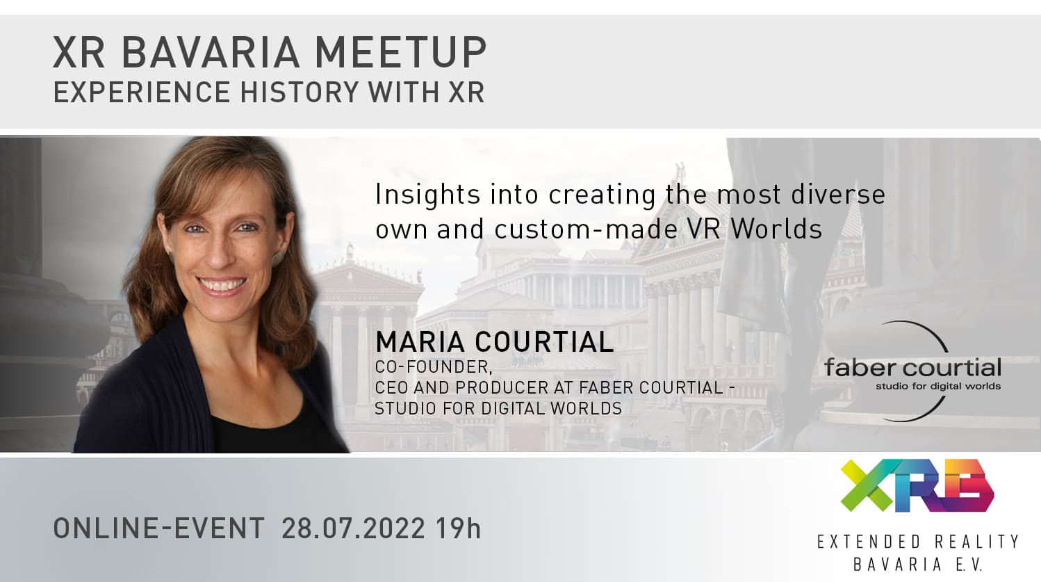 Virtual Reality History XRBavaria Maria Courtial