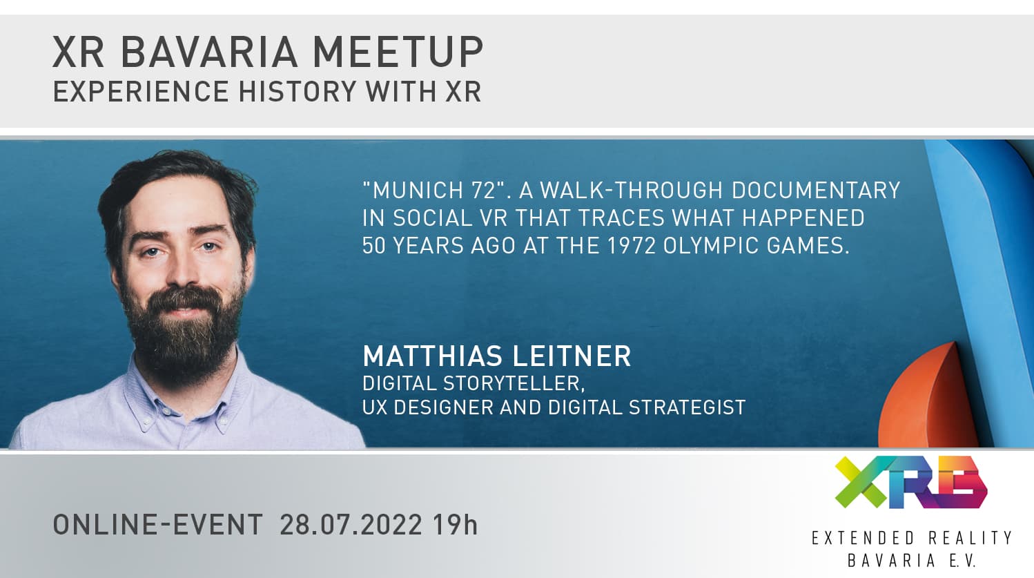 Virtual Reality History XRBavaria Matthias Leitner